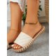 thumbnail image 3 of Vacation Outdoors Flat Slippers for Women, Quilted Single Band Artificial Leather Open Toe Slide Sandals, 3 of 4