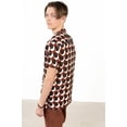 thumbnail image 4 of Cookie Cutter Button Up Shirt - Retro Pattern, Short Sleeve, Casual, 4 of 4