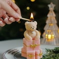 thumbnail image 4 of Taicans Adorable Bear Soy Christmas Candle with Gift Box,3.77in Tall,Cute Animal Decor,Perfect for Valentine's Day/Birthday Gifts,Home Decor,Eco - Friendly,Long Lasting Scent,Gift Box Included, 4 of 6