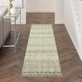 thumbnail image 3 of Casavani Handblock Printed Cotton Living Bedroom and Dining Room Carpets Home Decor Kilim Rug, Beige 12x18 feet, 3 of 6