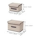 thumbnail image 2 of 3 juegos de cajas de almacenamiento plegables, contenedores de almacenamiento con tapa, contenedor de almacenamiento de ropa, organizador de ropa para armario, 2 of 7