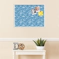 thumbnail image 3 of PinPix 30x22 Custom Cork Bulletin Board Navy White Poster Board Has a Fabric Style Canvas Finish, Framed in Navy White, by ArtToFrames (PinPix-1873), 3 of 5