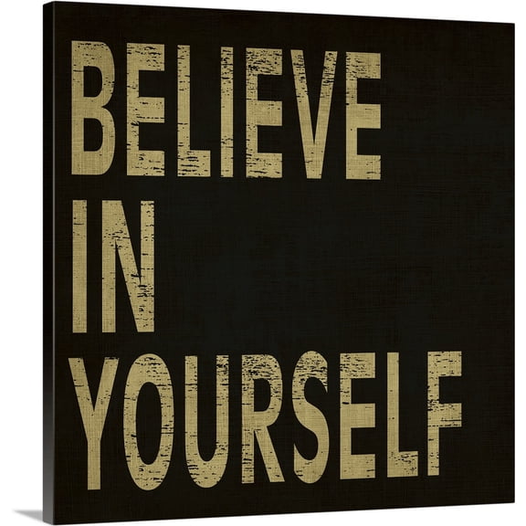 Great BIG Canvas | "Believe in Yourself" Canvas Wall Art - 16x16