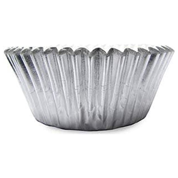 Simcha Collection Mini Silver Foil Baking Cup, Pack of 40