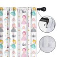 thumbnail image 4 of Blackout Kids Curtains,White Princess Castle Pattern Childrens Insulated Curtains Set Of 2,Bedroom Essentials,Toddler Room Decor 52"x84", 4 of 5