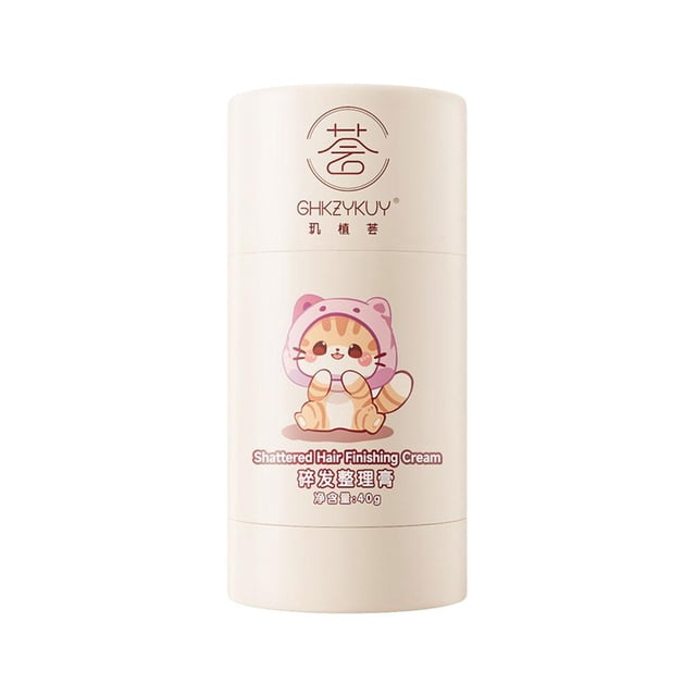 CAIROYAR Crema para dar acabado al cabello quebradizo con peine Barra para peinar el cabello de bebé Cera para peinar el cabello A5