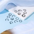 thumbnail image 5 of 20G Black Flower Crysal Nose Ring Piercing Ball Star Heart Nostril Cartilage Helix Piercing Set, 5 of 5