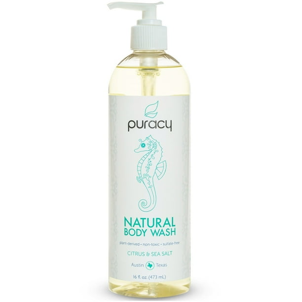 Puracy Natural Body Wash Citrus Sea Salt 16 fl oz 473 ml