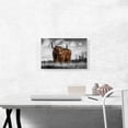 thumbnail image 2 of ARTCANVAS Highland Calf Bull In The Mountain Canvas Art Print - Size: 18" x 12" (1.50" Deep), 2 of 9