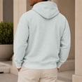 thumbnail image 5 of HAJWOH Hoodies For Men Long Sleeve Pullover Vintage Breathable With Kangaroo Pockets Solid Comfy Hood, 5 of 5