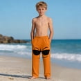 thumbnail image 6 of Graphic Sweatpants with Pockets for Boys - Soft Stretchy Funny Face Lounge Pants for Kids Orange (Size 4-14),Size 12 T, 6 of 9