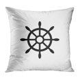 thumbnail image 1 of BOSDECO Anchor Ship Steering Wheel Antique Black Boat Controller Direction Pillowcase Pillow Cover Cushion Case 16x16 inch, 1 of 1