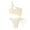 Beige, variant on PMUYBHF Female Swimsuit Women 2 Piece Tankini Women's Slim Wave Bar Solid Color Multi Color Bikini White M