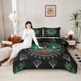 thumbnail image 4 of Homewish Hippie Life Tree Bedding Comforter Set, Vintage Mystic Western Plant Twin Comforter Sets, Boho Mandala Damask Reversible Bedding Set, Super Cozy Room Decor, 2-Piece, 4 of 8