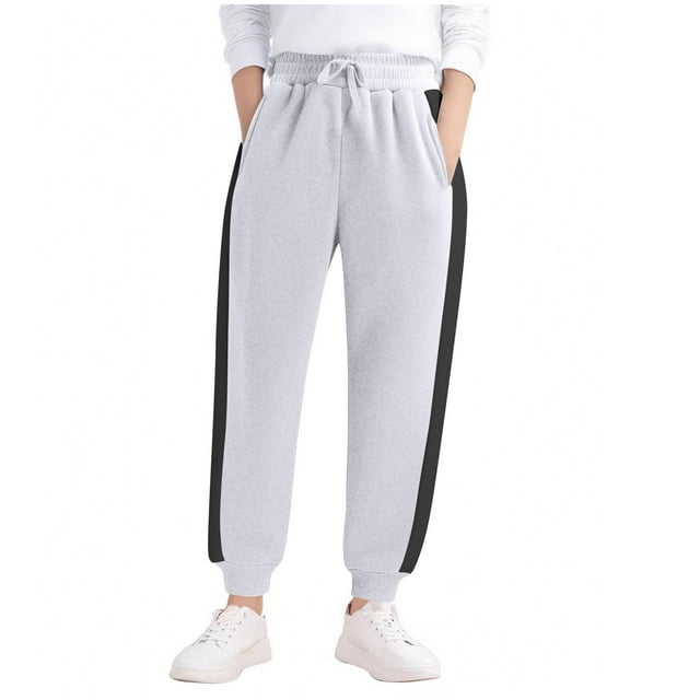 Girls' Solid Color Bike Shorts Full Length Sports Pants Casual Home Dance Wear Multicolor