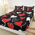 thumbnail image 3 of Castle Fairy Boys Girls Romantic Love Heart Twin Sheet Sets,Happy Valentine's Day Bedding, 3 of 7