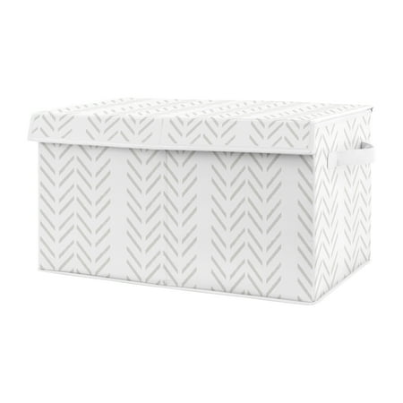 UPC: 0846480088868 | Construction Truck Grey Tire Storage Fabric Toy Box by Sweet Jojo Designs
