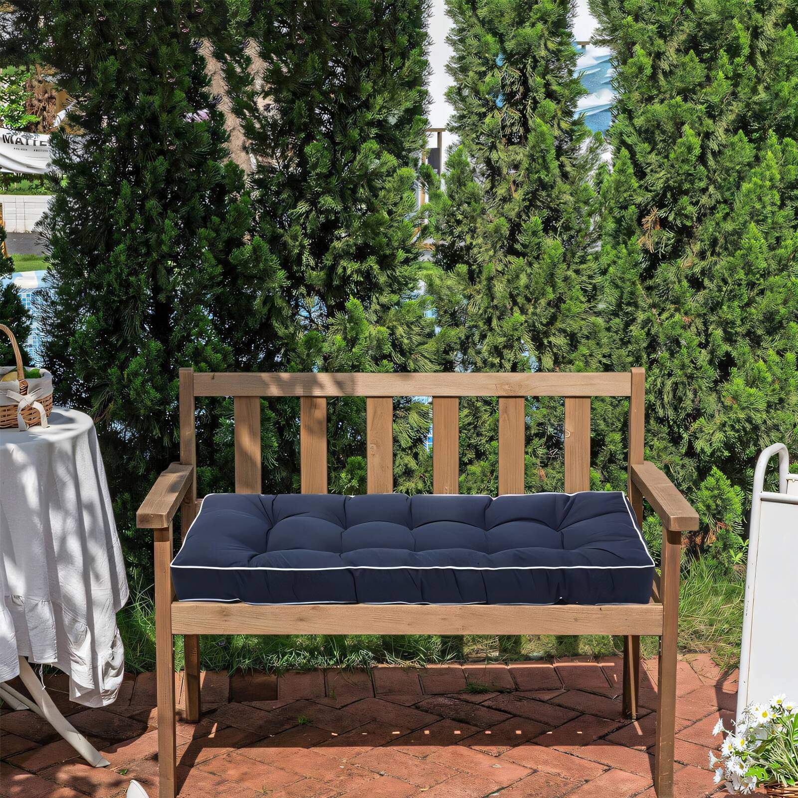 CCOCC Patio Furniture Cushions,Swing Cushion Cushions for Outdoor Furniture,Bench Outdoor Furniture Cushions,Gray