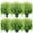 Green Grass, variant on Artificial Flowers for Outdoor Plants 6 Bundles Fake Lavender Plastic Faux Monkey Grass for Verandah Window Garden Office Patio Front Porch UV Resistant for Planter