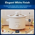 thumbnail image 5 of Elite Cuisine MST526 1.5Qt. Mini Slow Cooker with Adjustable Settings and Keep Warm, 5 of 6