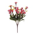thumbnail image 1 of Inteprter Ramo de flores de rosas artificiales de 21 cabezas, ramo de flores nupciales de boda de rosas de seda de simulación Flores artificiales rojo, 1 of 6
