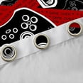 thumbnail image 4 of Homewish Modern Game Player Black Out Curtains for Kids, Black Red Game Console Curtains Pack of 2 (42x63 Each), Cartoon Gamepad Bedroom Curtains, Window Curtains Decor, 4 of 6
