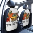 thumbnail image 3 of Naloa It'S Fall Y'All 2Pcs Anti-Kick Back Seat Cover Kick Mat, Car Seat Protector with 3 Storage Pockets, 3 of 8