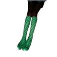 thumbnail image 5 of Ovbmpzd Fishnet Tight Women Green Shiny Ripped Pantyhose Funky Shimmer Fluorescence Leggings Tights for Women, 5 of 5