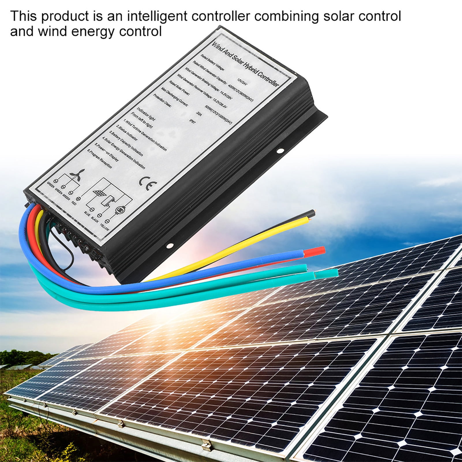 Leylor Generators & Portable Power-12/24V 400/800W Wind 500/1000W Solar Energy Hybrid Charge Generator Controller