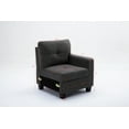 thumbnail image 5 of Leo Sectional Sofa 4 Seats with Storage Ottoman, 5 of 6
