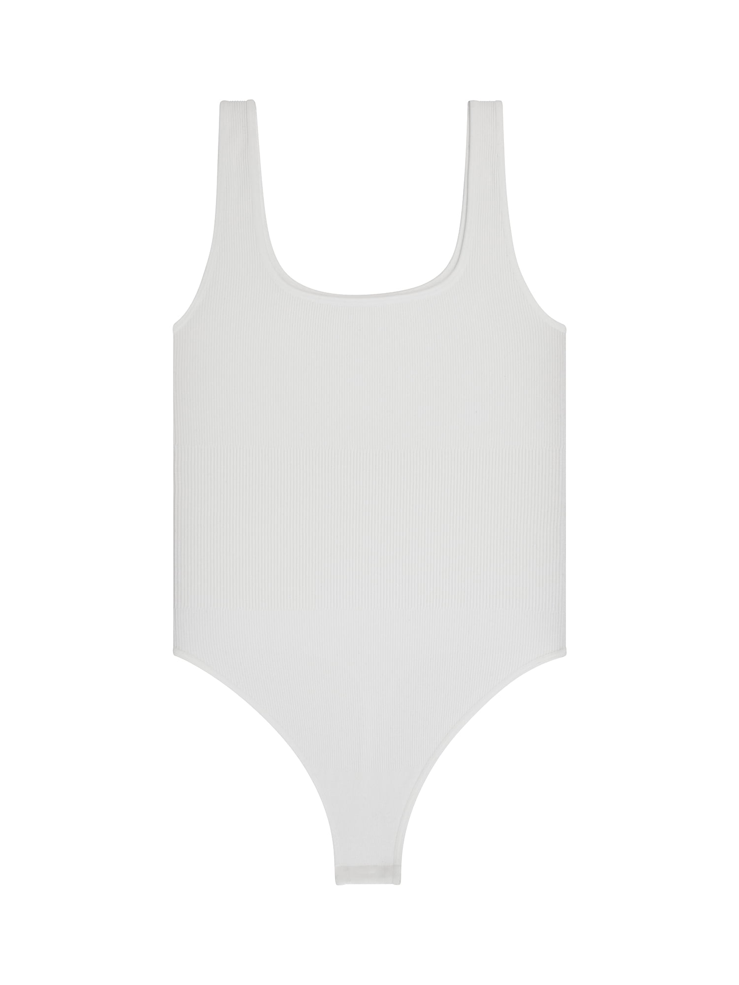 No Boundaries Women's Seamless Smoothing Rib Square Neck