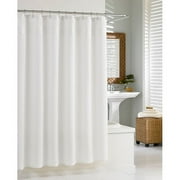 KASSATEX Waffle White Cotton Shower Curtain