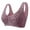 Purple, variant on Womens Bralette Push up Floral Bras for Older Women Push up Bra No Underwire Pullover Balconette Breathable Underwear Bralettes Low Back Bras for Women Large Bust Purple 42/95