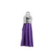 thumbnail image 1 of Wosthever 28 piezas bolsa Keychian encantos único exquisito llavero borlas Simple llavero borla adorno DIY accesorio para bolsos llaves Artesanía Violeta Wosthever HA059646-06B, 1 of 6