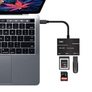 3-in-1 XQD Card Reader High-Speed USB 3.0 Universal Type-C to XQD/SD Card Reader for Computer Expansion Headers