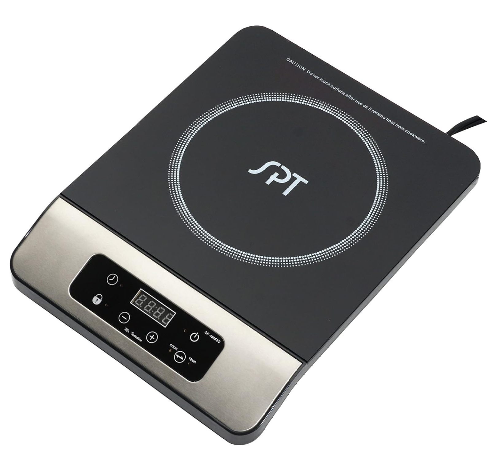 DaiZuY SR-1885SS-42BA: Combination of 1650W Induction Cooktop + Stainless Steel Pot BLACK