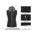 thumbnail image 4 of Little Donkey Andy Women's Fleece Puffy Vest Warm Sleeveless Puffer Jacket with Removable Hood for Golfing Hiking Grey M, 4 of 7