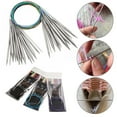 thumbnail image 6 of 40/100cm Circular DIY Crafts Needlework Supplies Stainless Steel Weaving Circular Needle Crochet Hook Sewing Pins Knitting Needles 100CM-10MM, 6 of 8