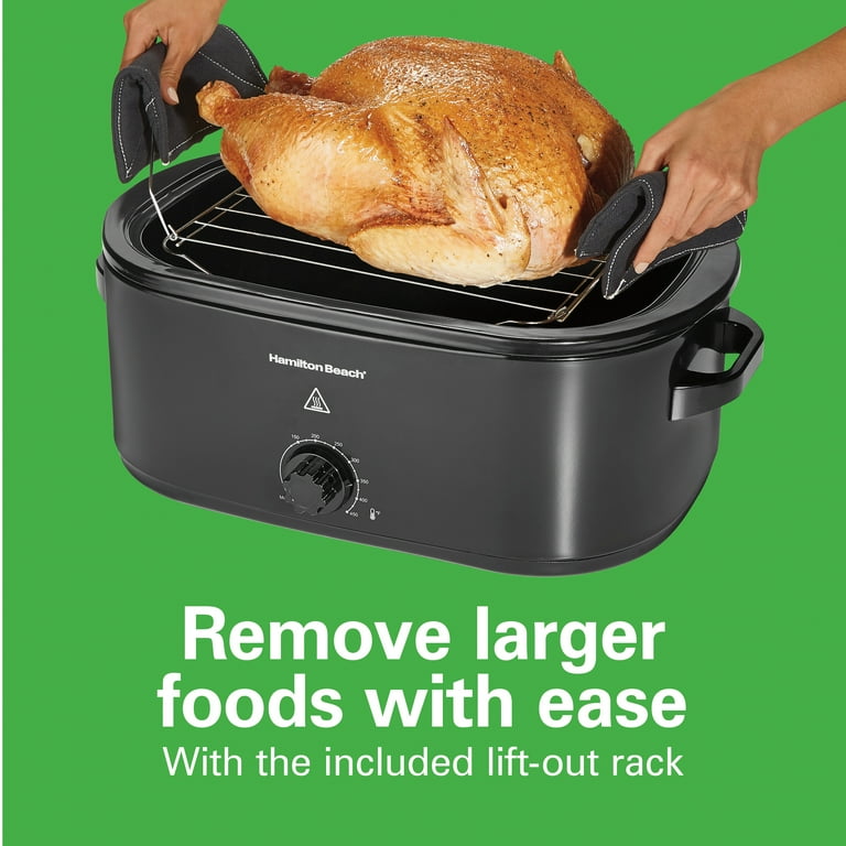 hamilton beach Roaster Oven 電気オーブン Hamilton Beach Electric Roaster Oven, 22 Quarts, Red