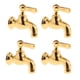 thumbnail image 1 of 4-/12 12 Grifo de baño pequeño en miniatura para casa de muñecas, suministros de baño, artes dorado, 1 of 7