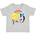 thumbnail image 3 of Inktastic I'm 5 Fifth Birthday Sun Rainbow Boys or Girls Toddler T-Shirt, 3 of 5