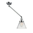 thumbnail image 7 of 237-PC-G42-Innovations Lighting-Cone - 1 Light Swing Arm Wall Sconce In Industrial Style-25 Inches Tall and 8 Inches Wide-Polished Chrome Finish-Clear, 7 of 7