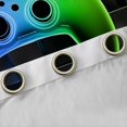 Erosebridal Blue Green Gradient Game Controller Curtains and Drapes ...