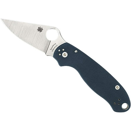 Spyderco Knives Spyderco Para 3 Compression Lock Satin SPY27 Blade Blue G-10 SPC223GPCBL