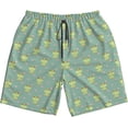 thumbnail image 4 of Men's Cute Frog Print Swim Trunks Flying Bees Summer Beach Shorts Casual Board Shorts Swimming Trunks with Mesh Lining Size S-3XL, 4 of 7