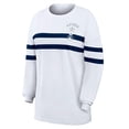 thumbnail image 3 of Women's WEAR by Erin Andrews  White Houston Astros Oversized Long Sleeve Striped T-Shirt, 3 of 4