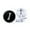 I, variant on Mightlink 1 Pair Men Cufflinks Letter Pattern Electroplating Smooth Surface Exquisite Craftsmanship Fashion Item Decorate Alloy Men Fashion A-Z Single Alphabet Cufflinks Custom Accessory