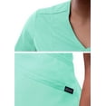 thumbnail image 4 of Adar Pro Scrubs For Women - Modern V-Neck Scrub Top - P7002 - Aqua - 2X, 4 of 7