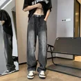 thumbnail image 4 of Pantalones vaqueros azules con bolsillos para hombre, pantalones vaqueros para hombre, ropa negra recta, Y2k, años 2000, lavados, grunge, moda 2024, Kpop, suave, 4 of 4