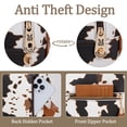 thumbnail image 6 of Montana West Purse Medium Backpack for Women Anti Theft Backpacks with Secured Zipper, COW-Brown, 6 of 6